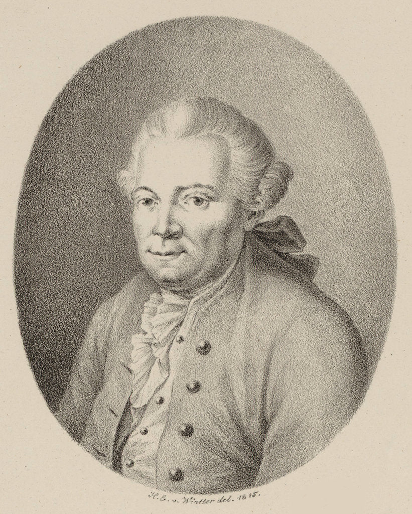 Detail of Portrait of the composer Florian Leopold Gassmann, 1815 by Anonymous