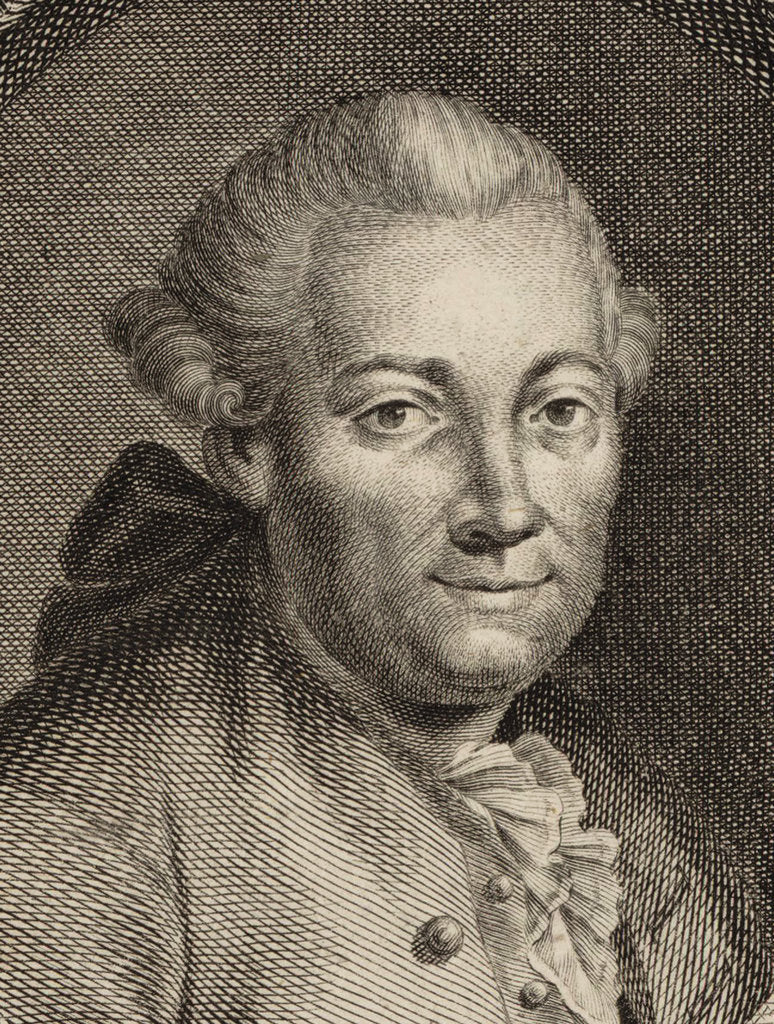 Detail of Portrait of the composer Florian Leopold Gassmann, 1780 by Anonymous