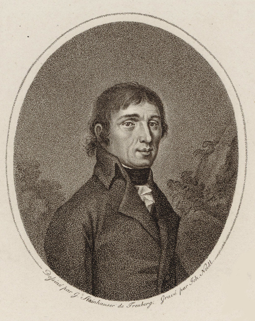 Detail of Portrait of the composer and pianist Josef Gelinek, 1800 by Anonymous