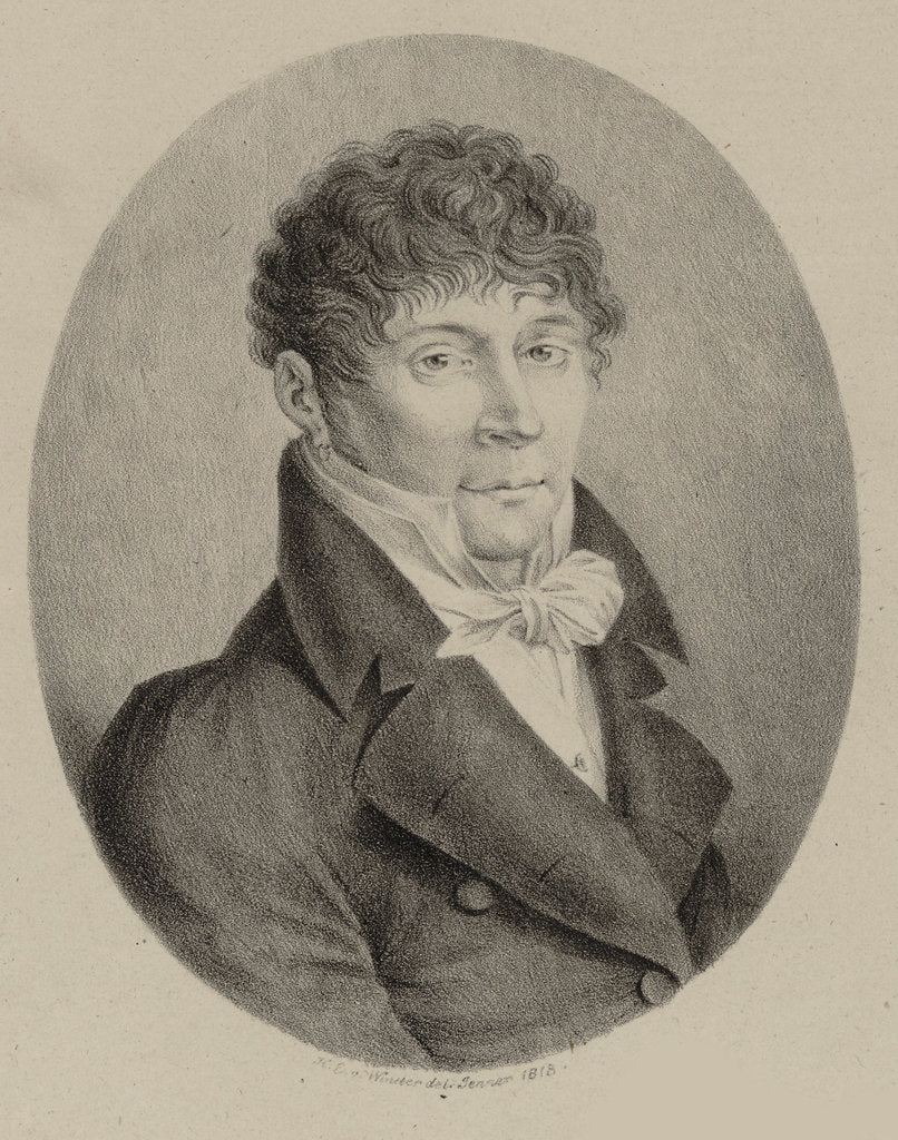 Detail of Portrait of the composer Pietro Generali, 1818 by Anonymous