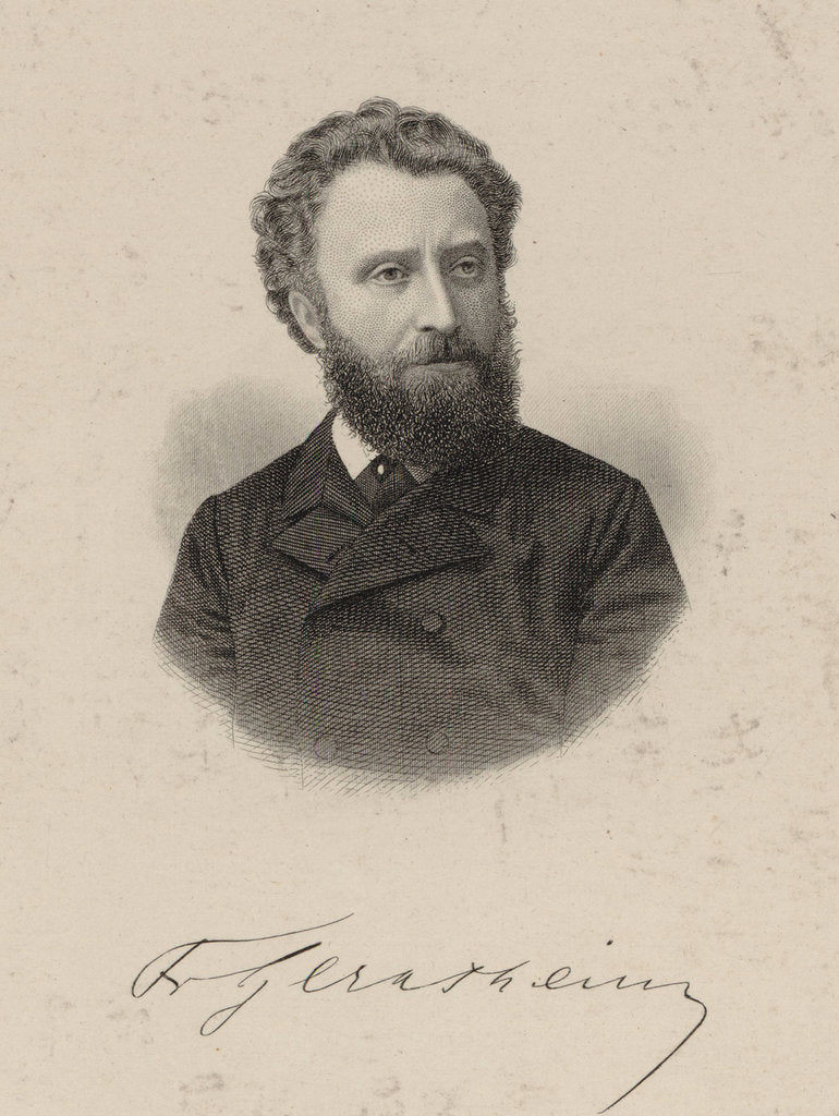 Detail of Portrait of the pianist und composer Friedrich Gernsheim, 1875 by Anonymous