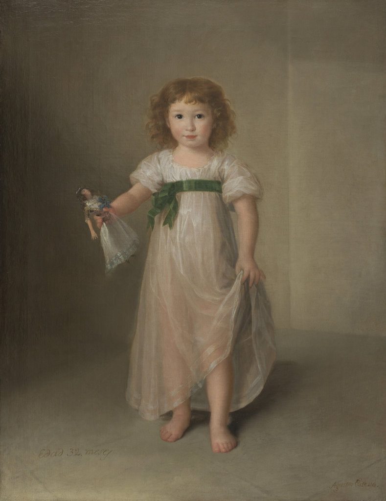Detail of Portrait of Manuela Téllez Girón y Pimentel, Duchess of Abrantes, 1797 by Anonymous