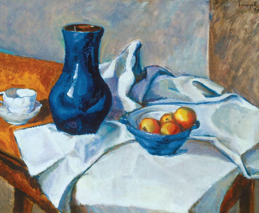 Detail of Still Life with blue vase, 1911 by Anonymous