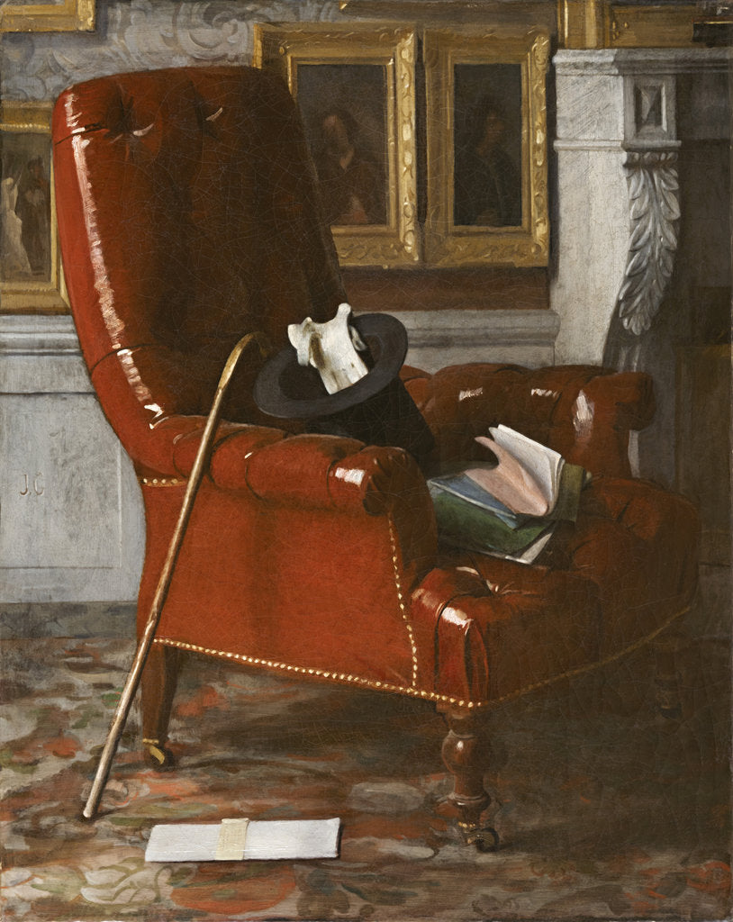 Detail of A corner in the painters studio, after 1852 by Anonymous