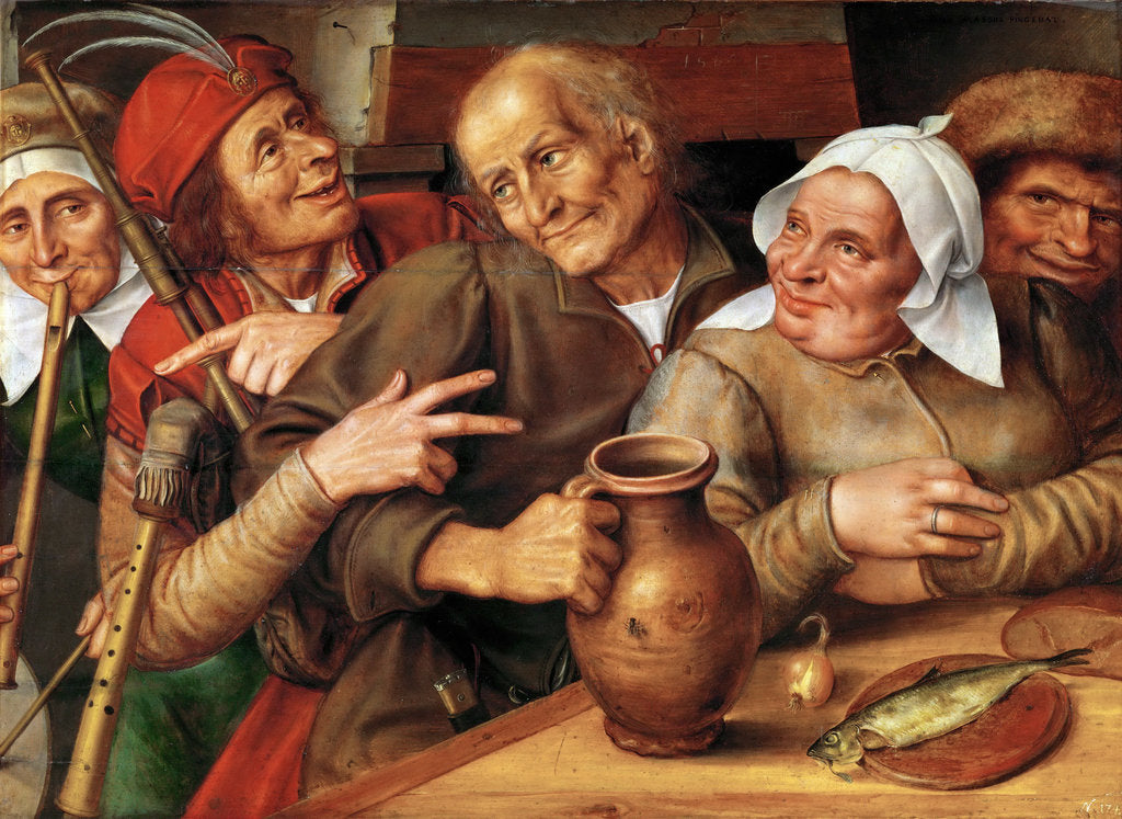 Detail of A Merry Company, 1564 by Anonymous