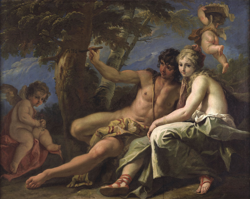 Detail of Angelica and Medoro, 1716 by Anonymous