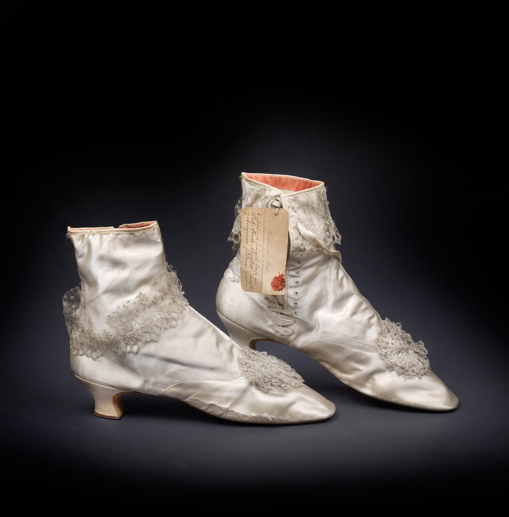 Detail of Ankle boots of Empress Elisabeth of Austria, c. 1880 by Anonymous