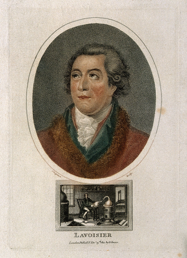 Detail of Antoine-Laurent Lavoisier, 1812 by Anonymous
