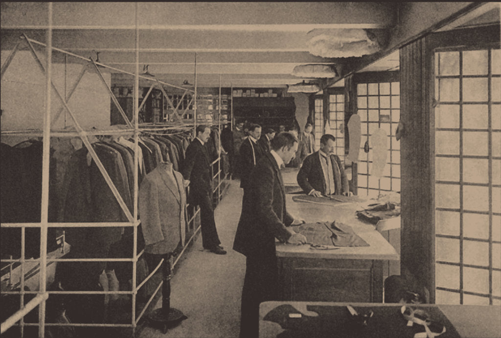 Detail of Atelier of the Goldman & Salatsch House Store in Vienna, c. 1910 by Anonymous
