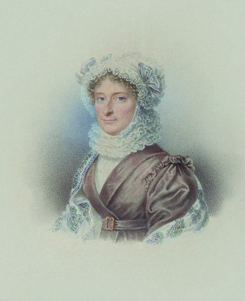 Detail of Baroness Franziska (Fanny) von Arnstein, née Itzig, by Anonymous