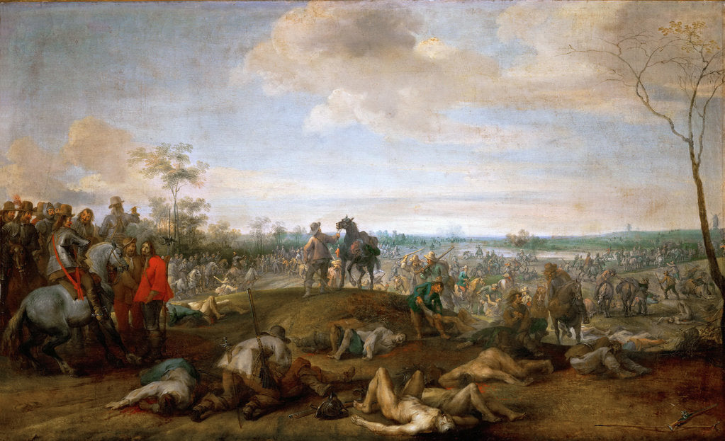 Detail of Battlefield. Scene from the Thirty Years War, before 1659 by Anonymous
