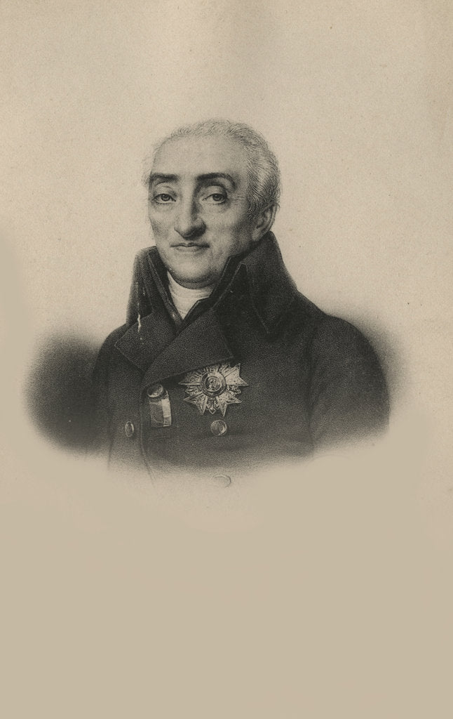 Detail of Bernard-Germain-Etienne de la Ville-sur-Illon, comte de Lacépède, 1842 by Anonymous