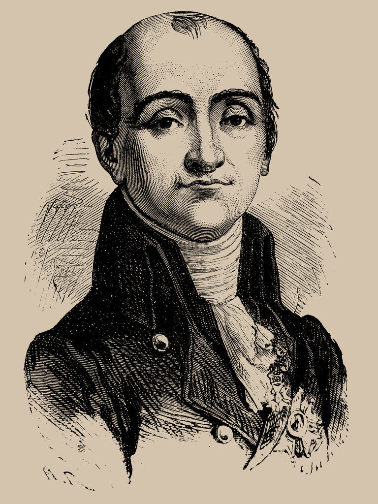 Detail of Bernard-Germain-Etienne de la Ville-sur-Illon, comte de Lacépède, 1889 by Anonymous
