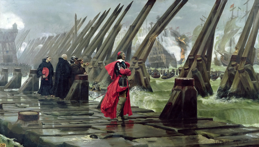 Detail of Cardinal Richelieu at the Siege of La Rochelle, 1881 by Anonymous