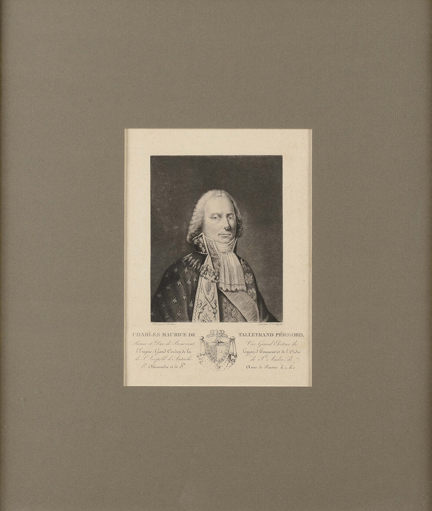 Detail of Charles Maurice de Talleyrand Périgord, Prince de Bénévent, by Anonymous