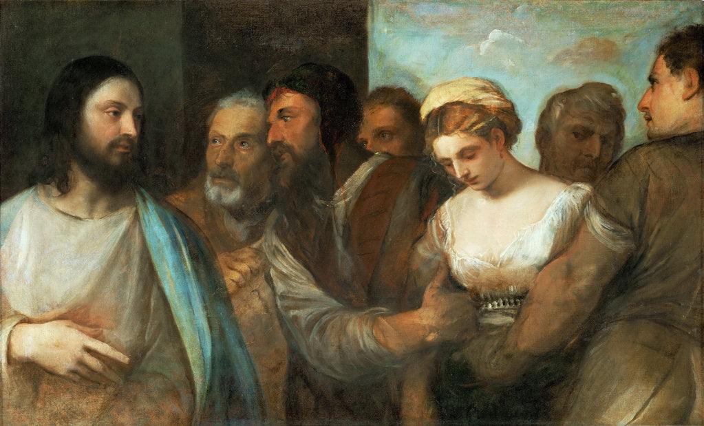 Detail of Christ and the Woman Taken in Adultery, c. 1520 by Anonymous