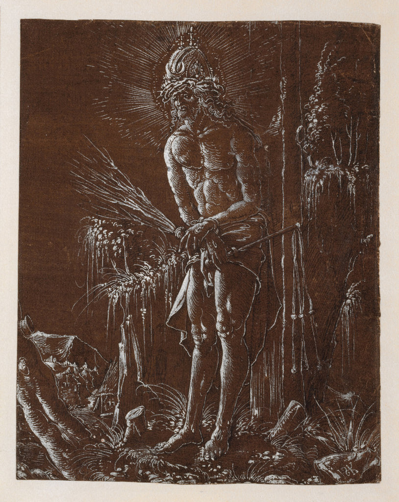 Detail of Christ as the crowned Man of Sorrows, ca 1514 by Anonymous