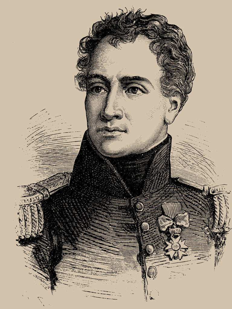 Detail of Claude François de Malet, 1889 by Anonymous