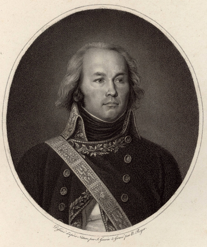 Detail of Claude Jacques Lecourbe, 1802 by Anonymous