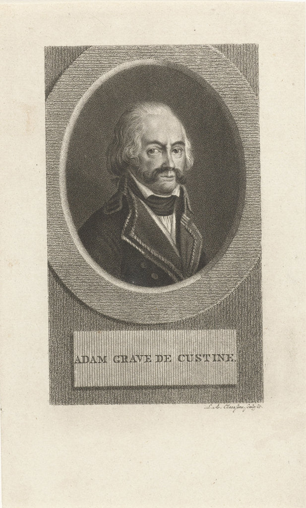 Detail of Comte Adam Philippe de Custine, 1790s by Anonymous