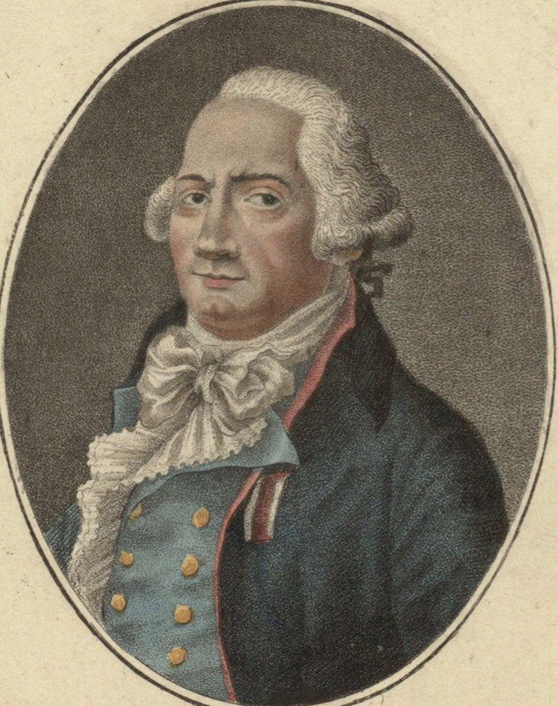 Detail of Comte Adam Philippe de Custine, 1792 by Anonymous