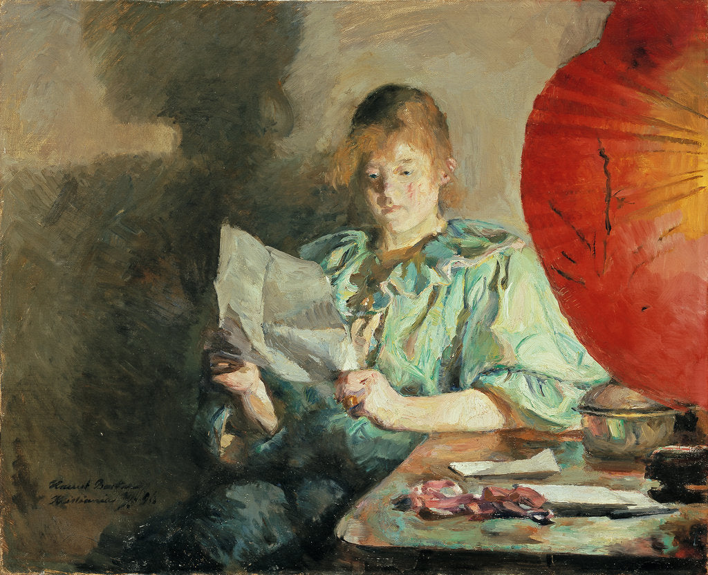 Detail of Evening, Interior, 1890 by Anonymous
