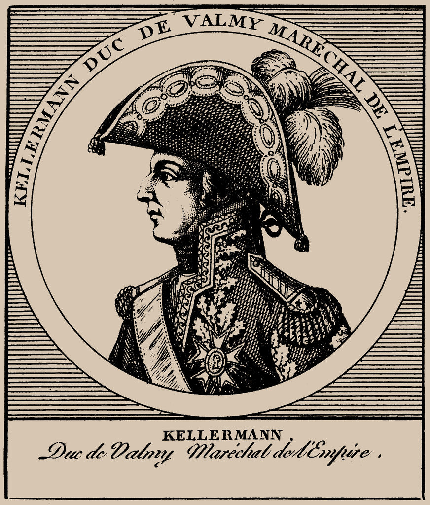Detail of François Christophe Kellermann, Duc de Valmy, 1790 by Anonymous