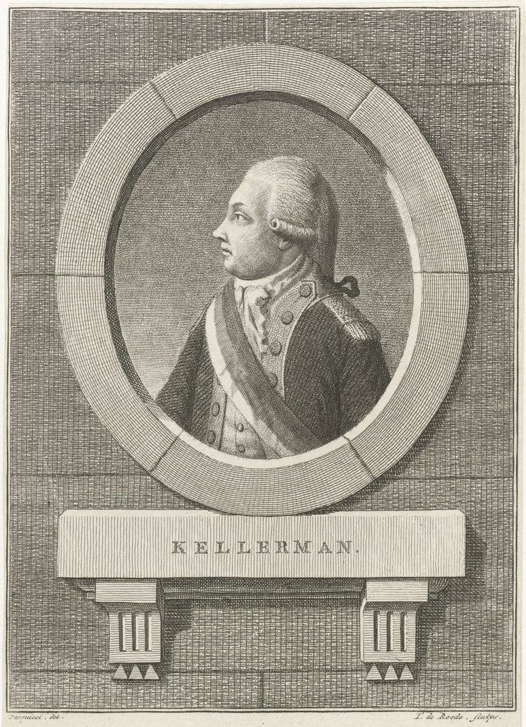 Detail of François Christophe Kellermann, Duc de Valmy, 1792 by Anonymous