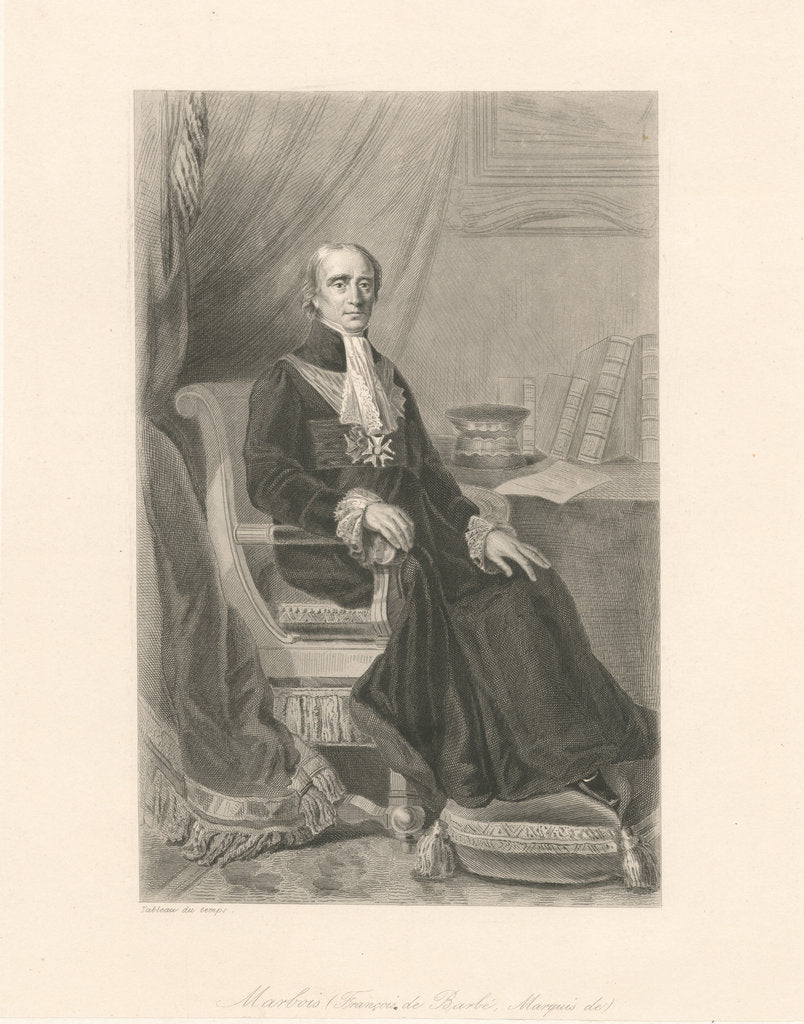Detail of François Marquis de Barbé-Marbois, 1860 by Anonymous