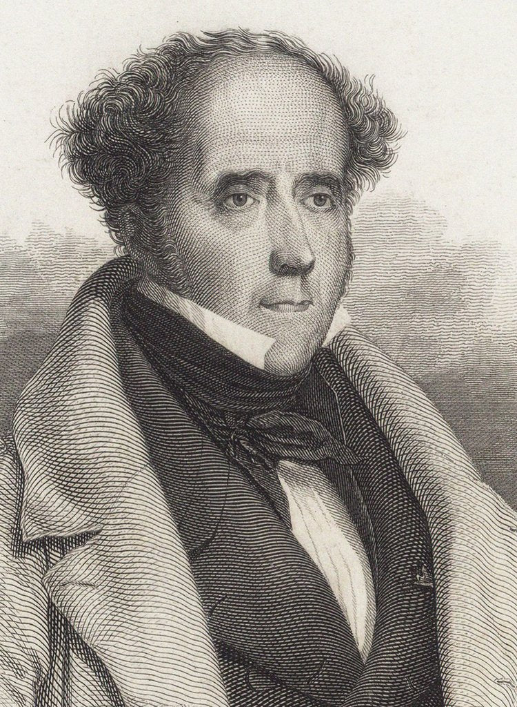 Detail of François-René, vicomte de Chateaubriand, by Anonymous
