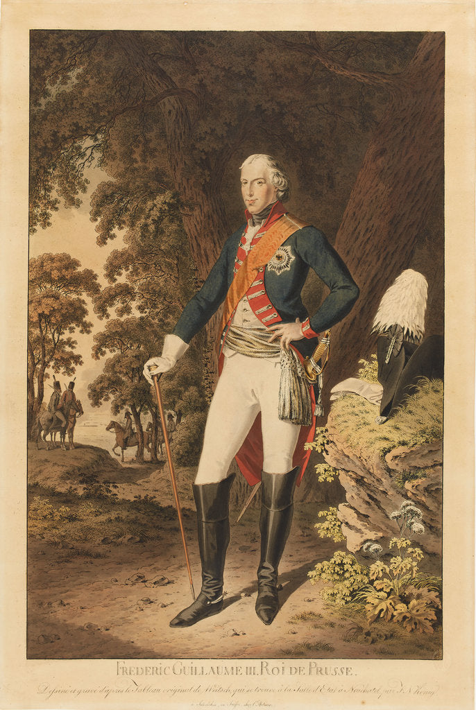 Detail of Frederick William III of Prussia, by Anonymous