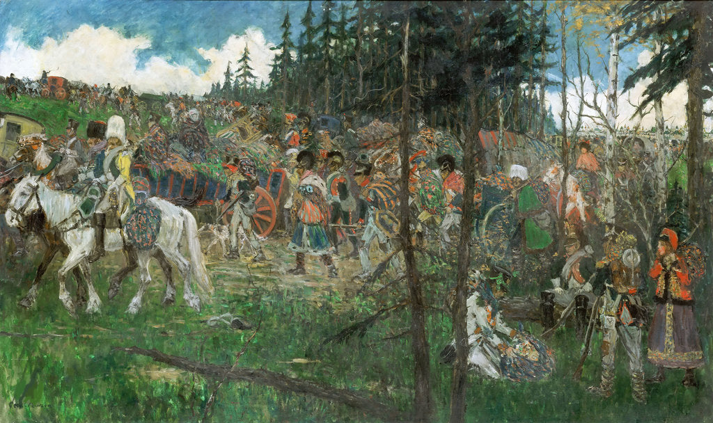 Detail of French Retreat from Moscow, Second Half of the 19th cen by Anonymous