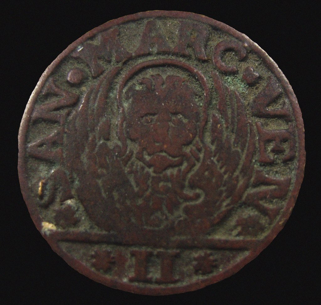 Detail of Gazzetta: Dalmatia & Albania, 2 Soldo, Republic of Venice. (Obverse), 1684 by Anonymous