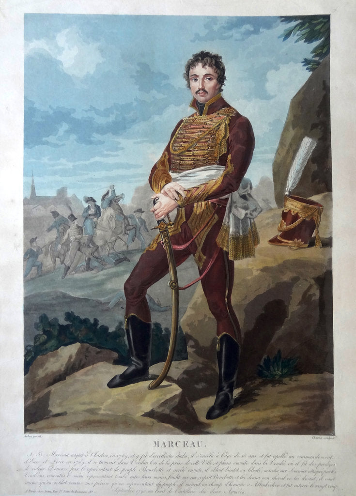 Detail of General François Séverin Marceau-Desgraviers, by Anonymous