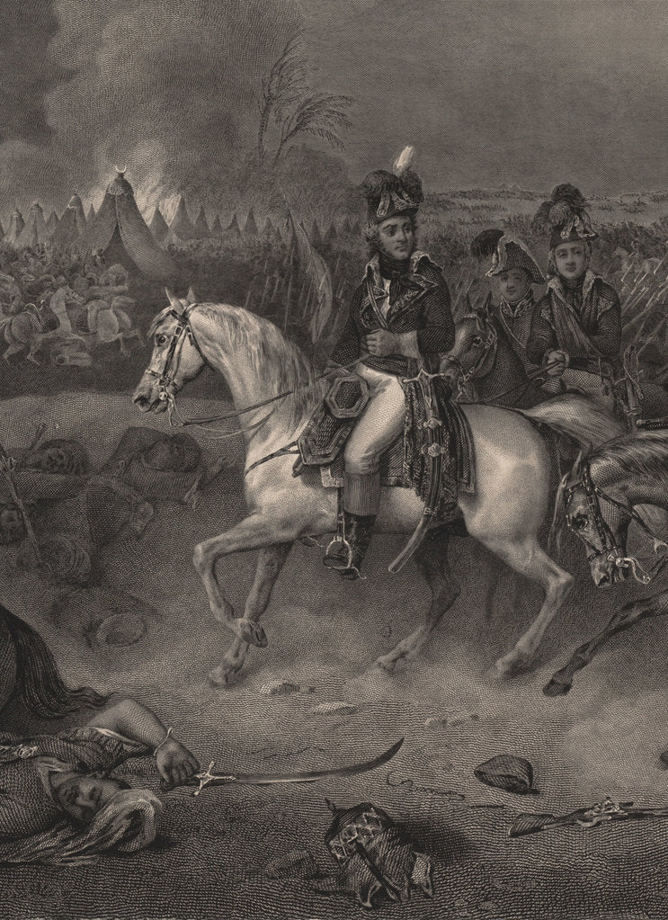 Detail of General Jean-Baptiste Kléber in the Battle of Heliopolis, by Anonymous