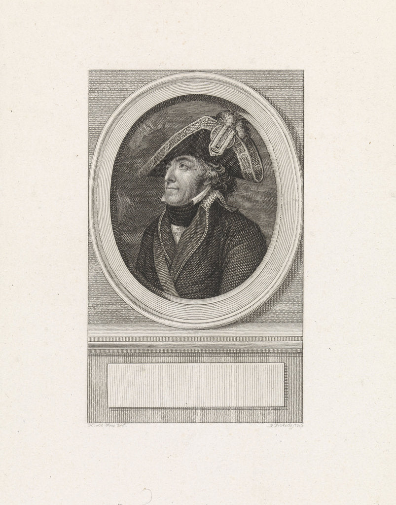 Detail of General Pierre Riel, marquis de Beurnonville, 1790s by Anonymous