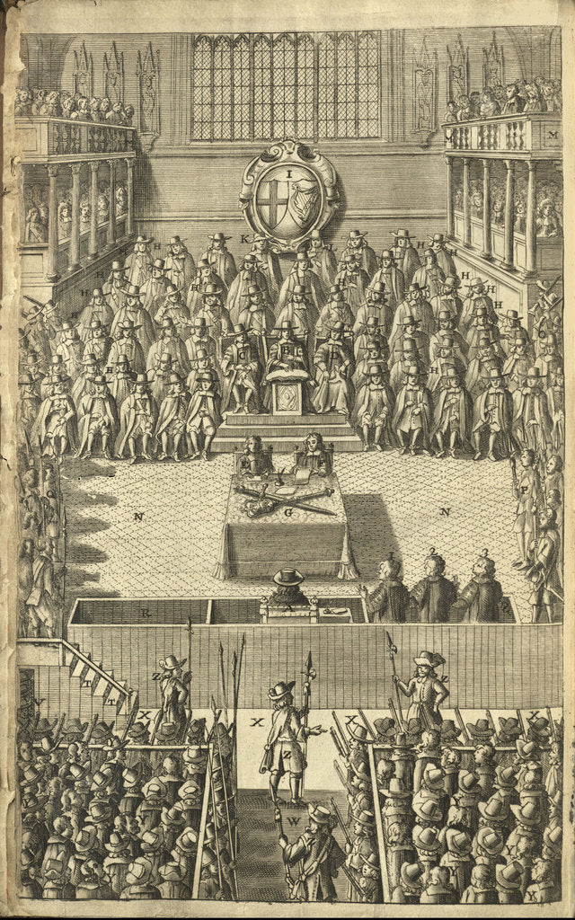 Detail of High Court of Justice for the trial of King Charles I of England on January 4, 1649, 1684 by Anonymous