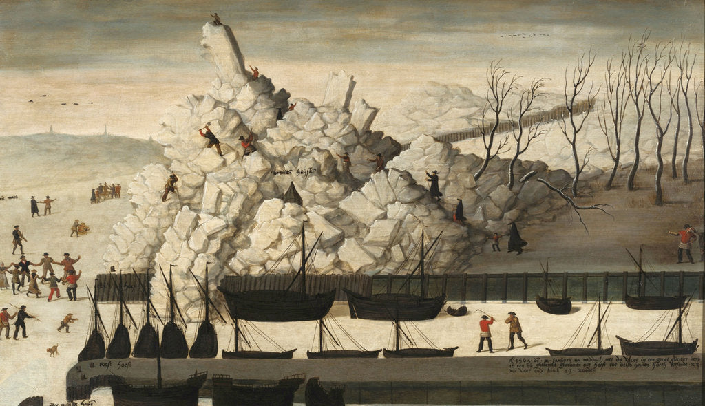 Detail of Iceberg on the pier of Delfshaven, 1565 by Anonymous
