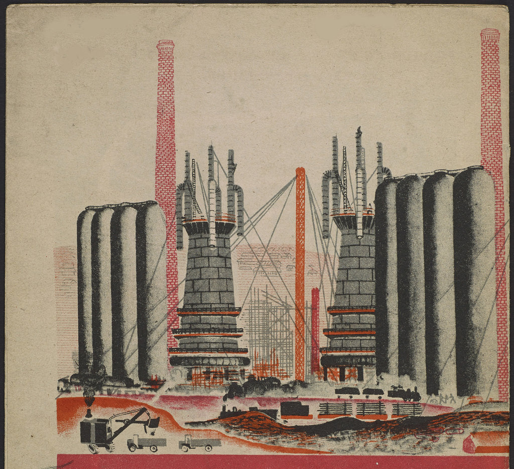 Detail of Illustration for the childrens book Kuznets Metallurgical Combine: A Socialist Giant, 1932 by Anonymous