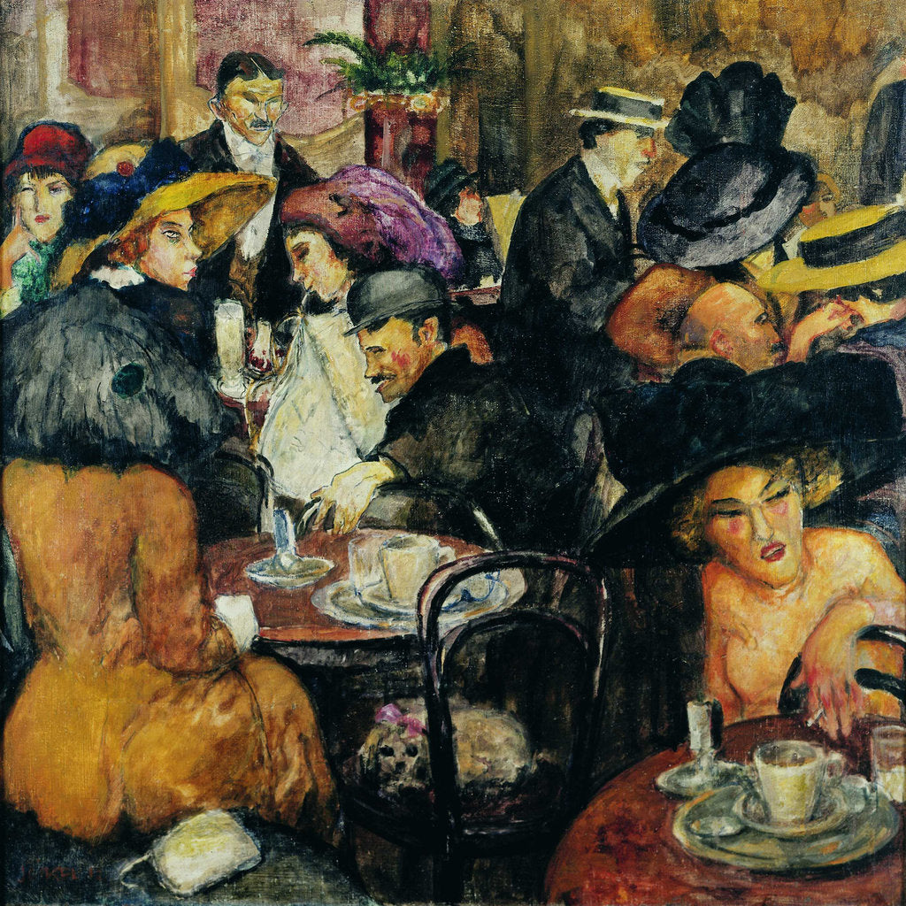 Detail of In the Romanesque Café, 1912 by Anonymous