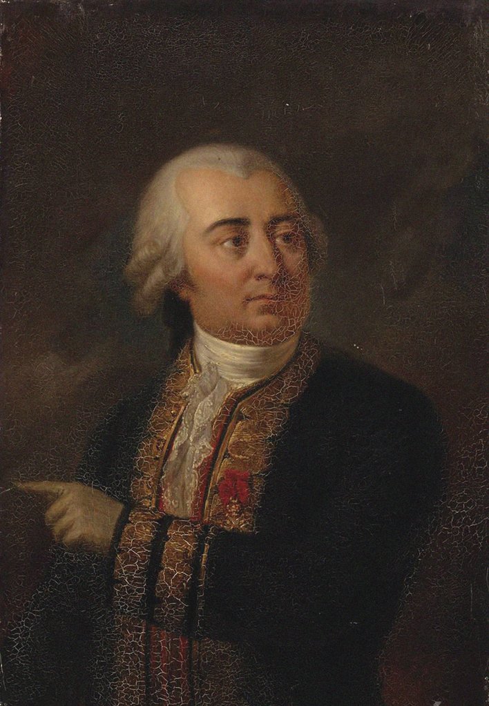 Detail of Jean-Baptiste Cyrus de Timbrune de Thiembronne, Comte de Valence Detail, 1841 by Anonymous