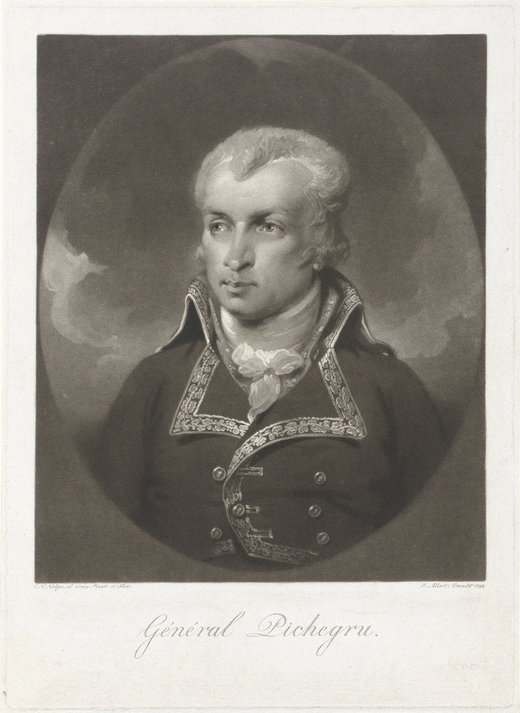 Detail of Jean-Charles Pichegru, 1795 by Anonymous