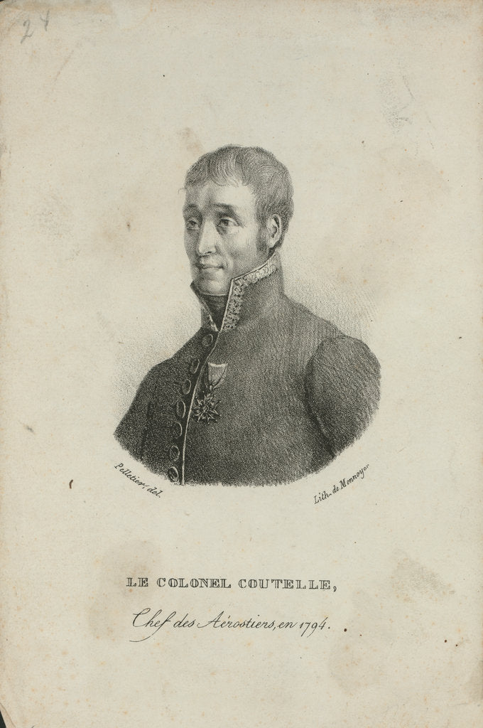 Detail of Jean-Marie-Joseph Coutelle, 1794 by Anonymous