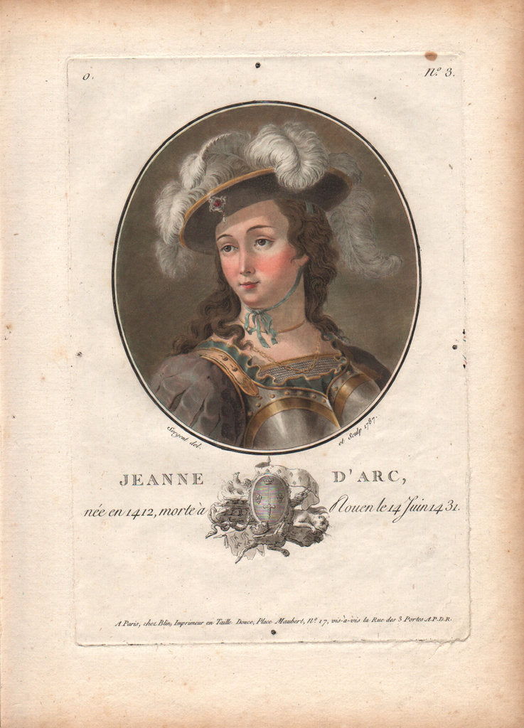 Detail of Joan of Arc, 1787 by Anonymous