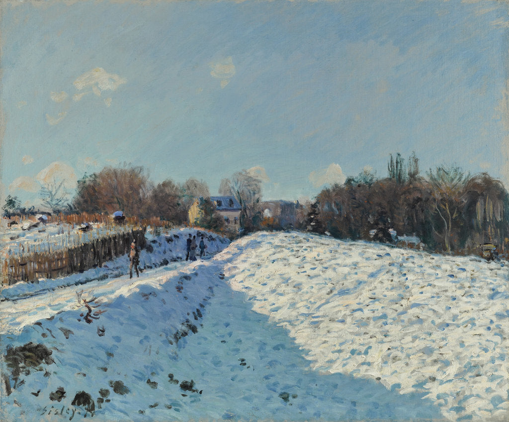 Detail of La neige à Louveciennes, 1874 by Anonymous