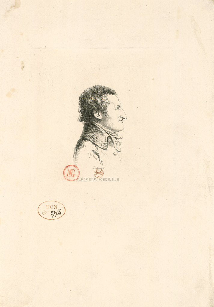 Detail of Louis Marie Joseph Maximilien Caffarelli du Falga, by Anonymous