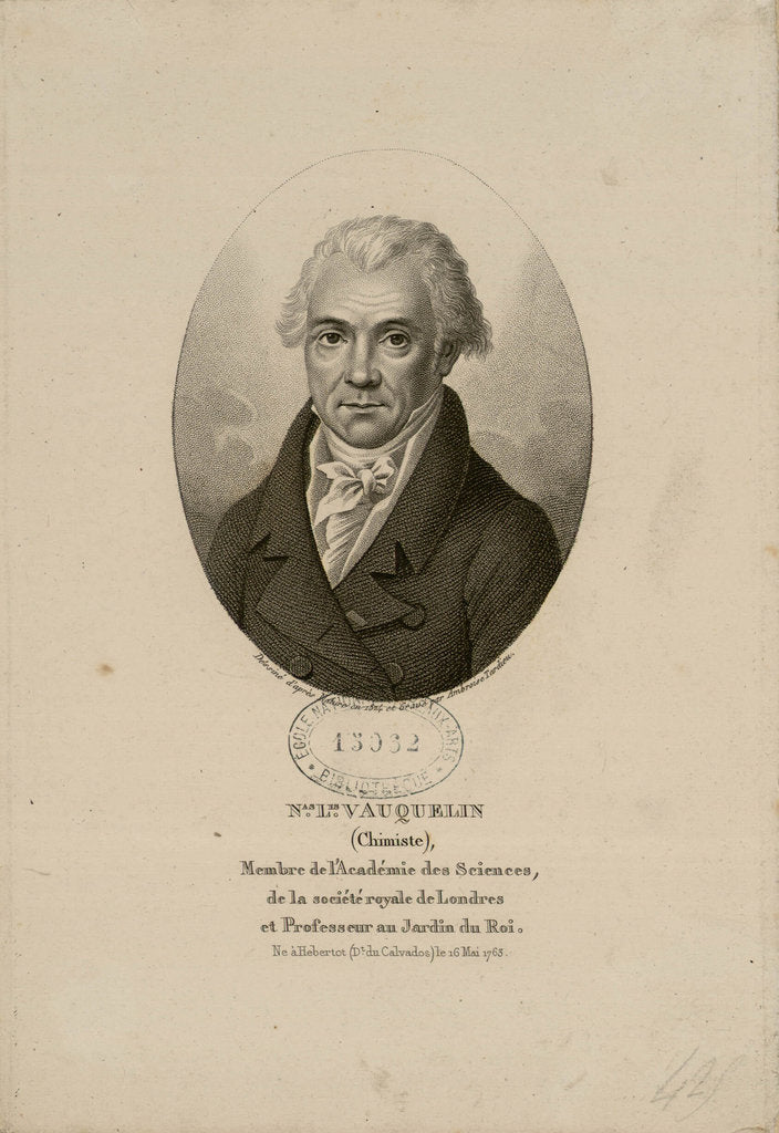 Detail of Louis Nicolas Vauquelin, by Anonymous