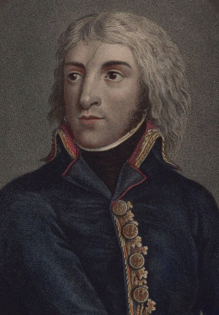 Detail of Louis-Lazare Hoche, c. 1796 by Anonymous