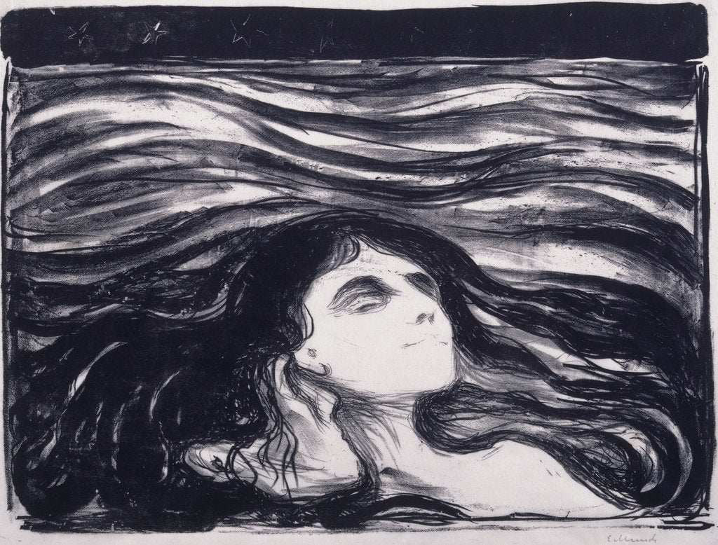 Detail of Lovers in the Waves (Elskende par i bolger), 1896 by Anonymous