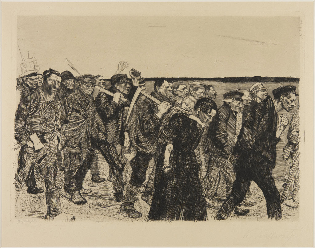 Detail of March of the Weavers by Anonymous